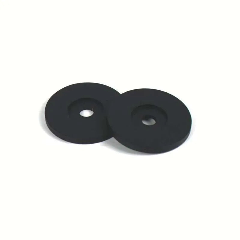 Barn Door Handle Black Circular Double Sided American Wooden Door Indoor Sliding Door Mobile Door Handle All Black Reinforced