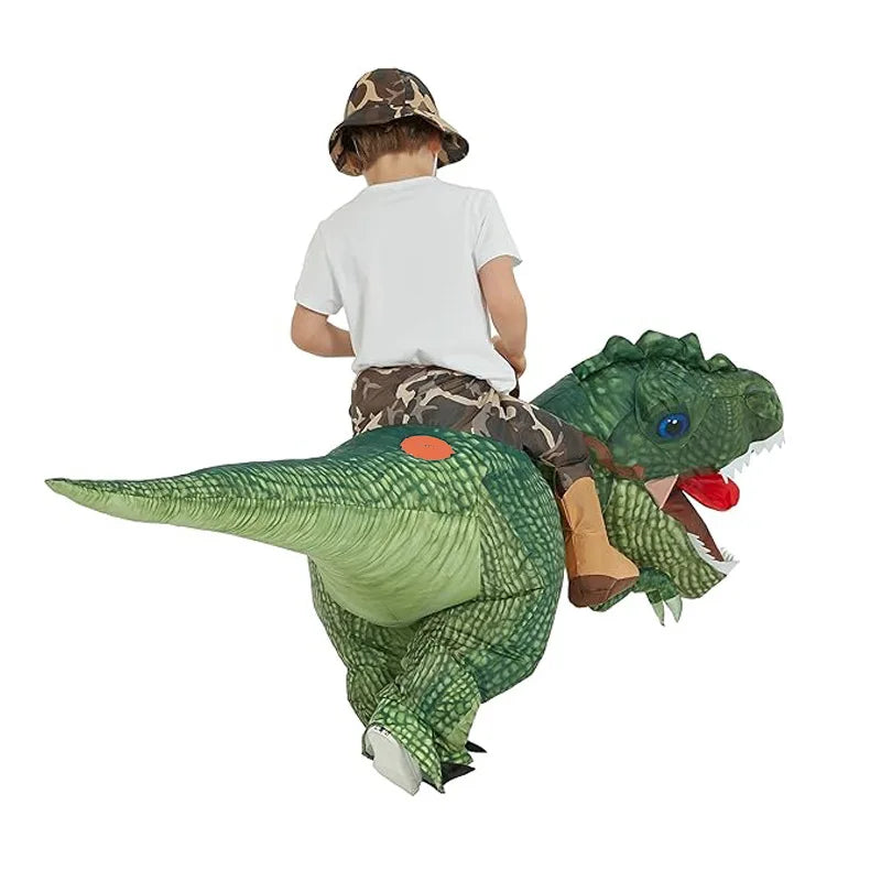 Latest hot selling inflatable riding type Tyrannosaurus rex costume adult Halloween Cosplay party costume funny animal theme