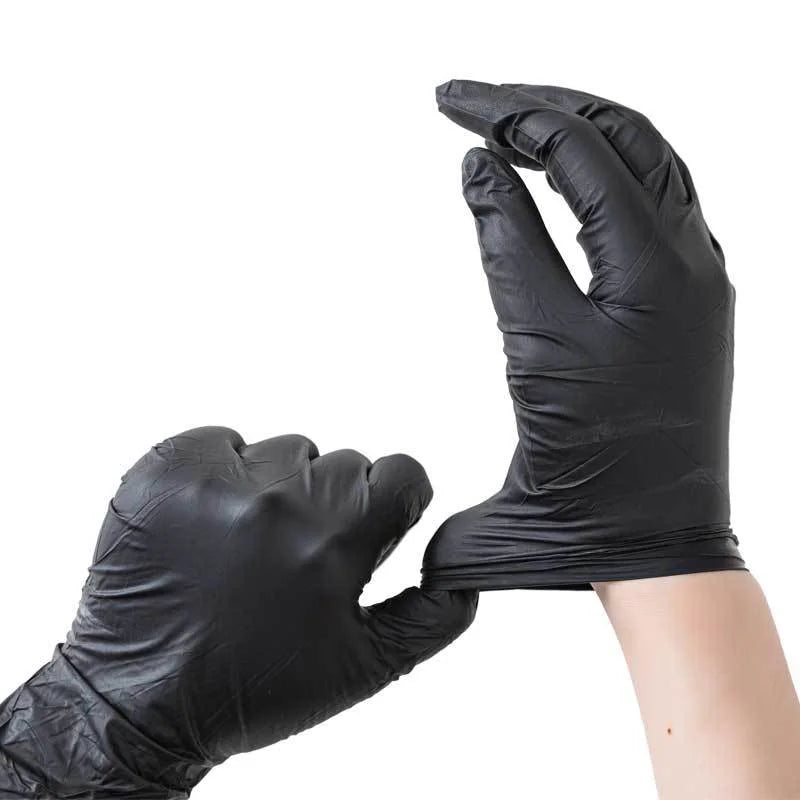 20/50/100PCS Disposable Black Nitrile Gloves for Household Use Latex Free Powder Free Cleaning Gloves Tattoo Hairdressing Tools