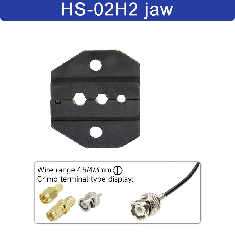 1pcs HS Crimping Pliers Jaw For 230mm/9inch Pliers Plug Spring And Crimping Cap terminals HS-03BC/40J High Hardness Jaw Tool