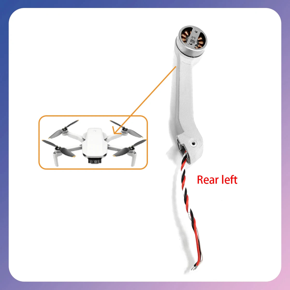 Original Mini4K Drone Body Shell Pan Tilt Bracket Yaw Motor GPS Front Rear Left Right Arm Cables Pivot Maintenance Accessories