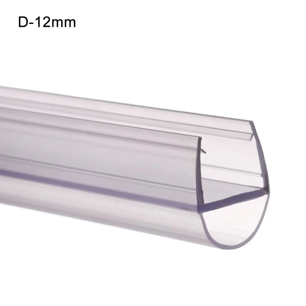 4 to 12mm Transparent PVC Seal Gap Window Door Weatherstrip Bath Shower Screen Door Seal Strip