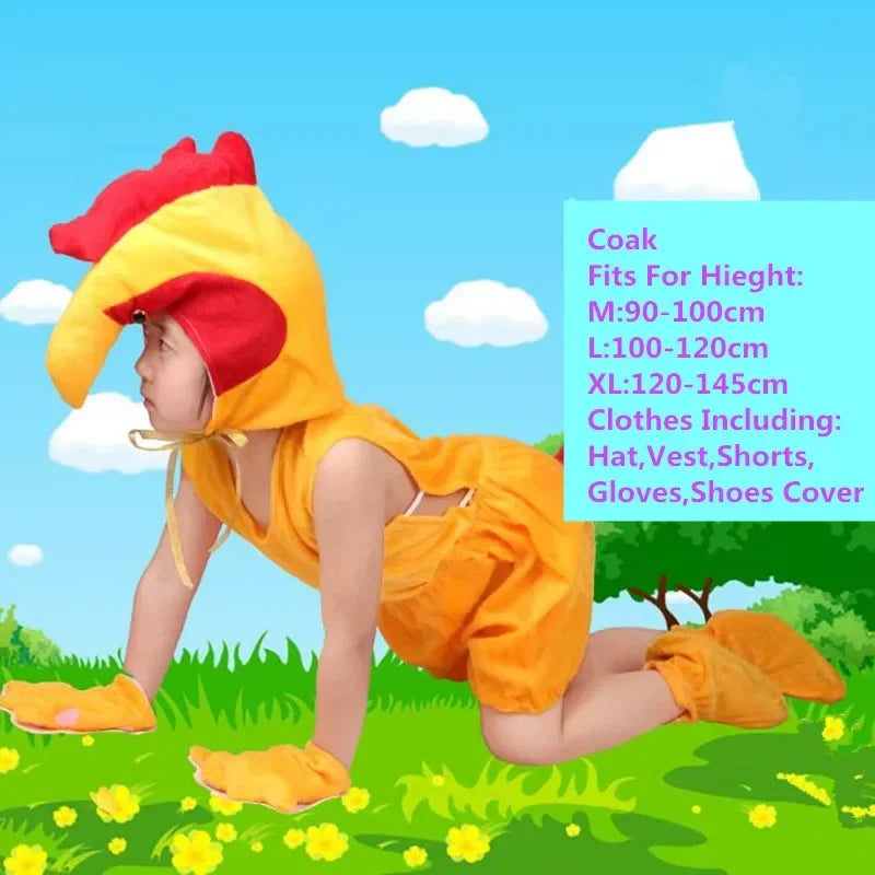Cute Multiple Animal Costume Children Kids Boys Girls Summer Short Cosplay Costumes Carnival Party Dress Halloween