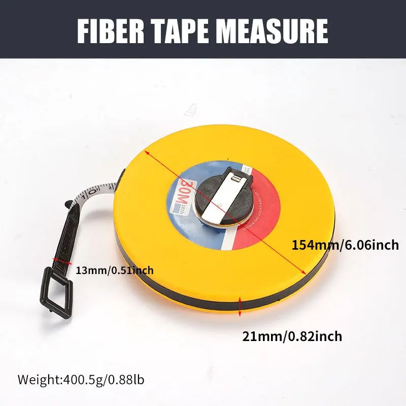 Measure Tools /20/30/50/100 Meters Measuring Ruler Measuring Tape Long Fiberglass Tape Measure