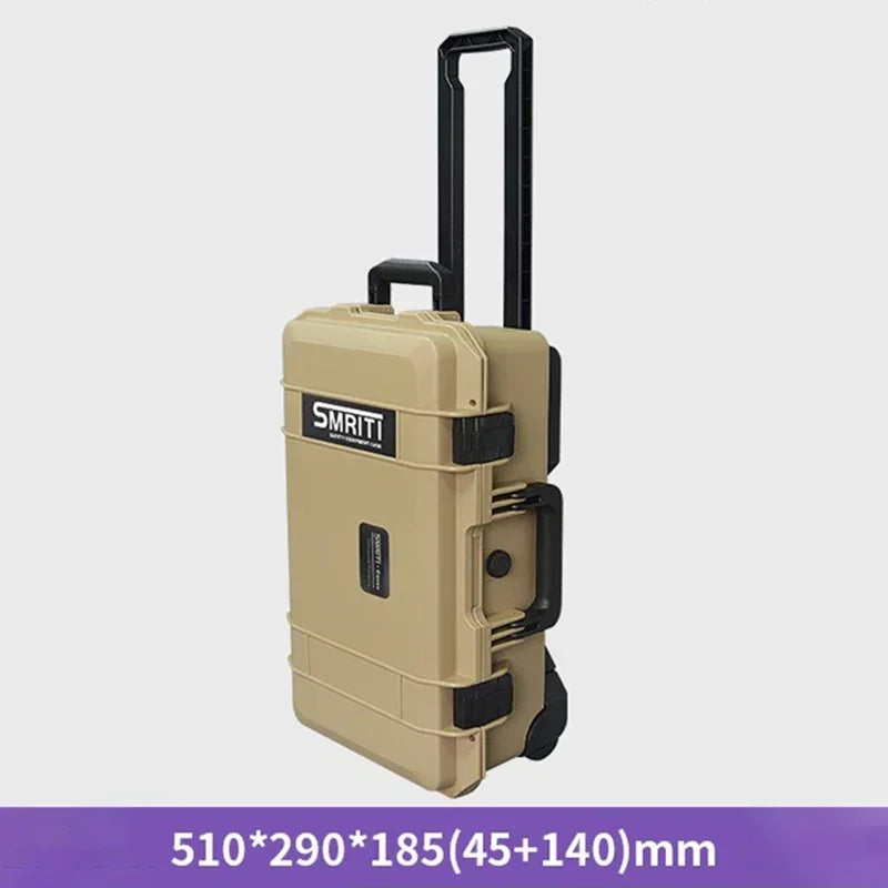 Professional Tool Case Waterproof Tool Box with Wheels Hard Toolbox Work Storage Box Electrician Accessories Organizer Boxes