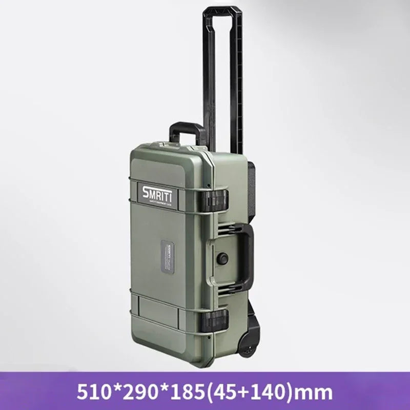 Professional Tool Case Waterproof Tool Box with Wheels Hard Toolbox Work Storage Box Electrician Accessories Organizer Boxes