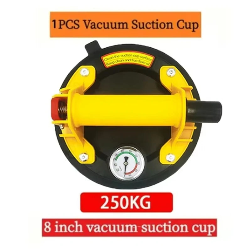250 kg Vacuum Suction Cup Carrying Capacity Heavy Duty Lifter 8 Inch Hand Pump Suction Cup for Granite Tile Glass Manual Lifting