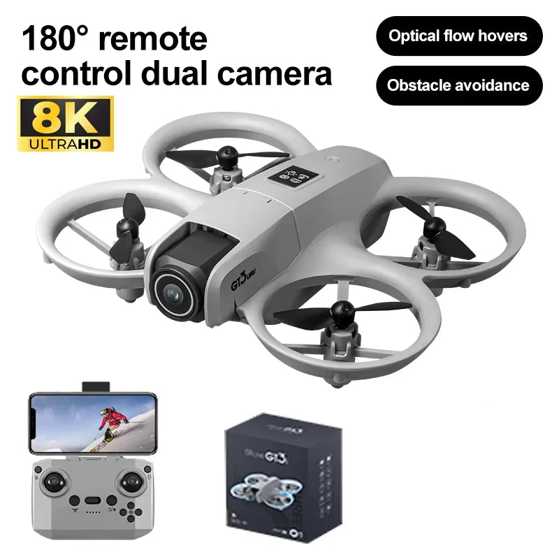 Hot NEW GPS Drone GT3 8K HD Dual Cameras 180° FPV 5G WIFI Brushless Motors Intelligence Obstacle Avoidance Foldable Quadcopters