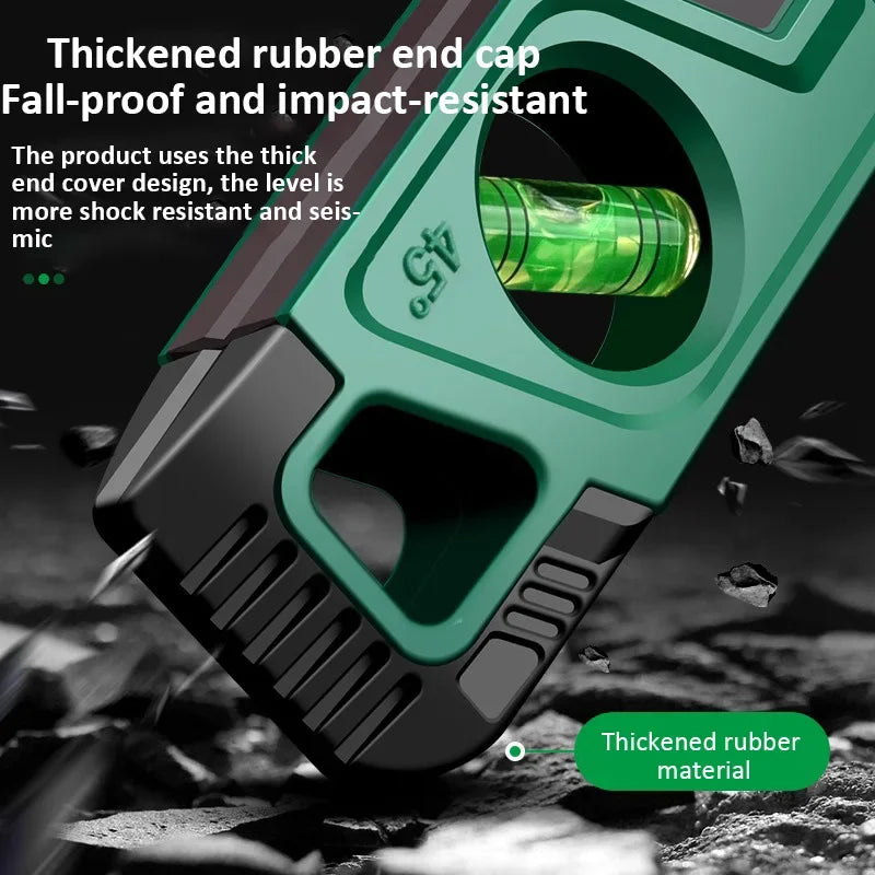 225MM Three Bubble Level Ruler High Precision Spirit Level Magnetic Lever Angle Gauge Finder Leveling Aligner Woodworking tool