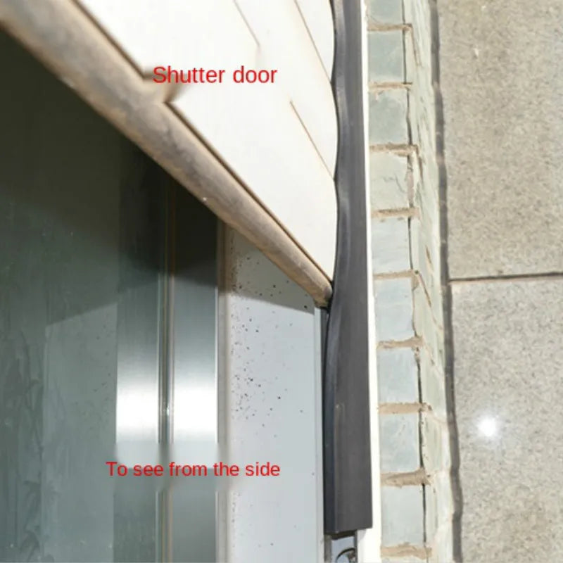 3/5m Garage Door Weather Multipurpose Home Edge Replacement Full Wrap Dustproof Portable Adhesive Seal Strip Bottom Rubber Trim