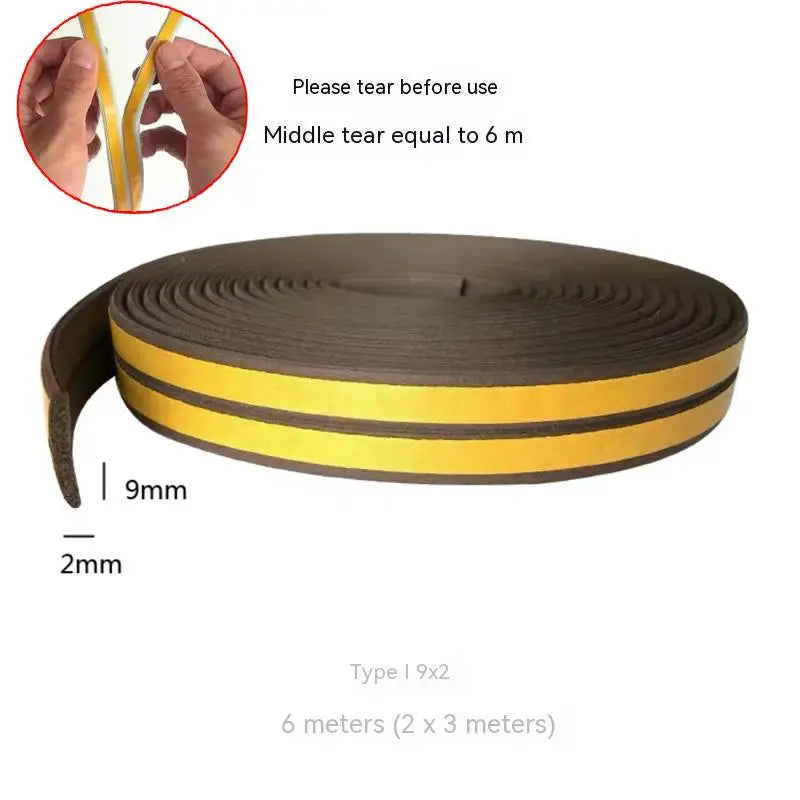 Door and window sealing strip, window windproof, warm insulation, aluminum alloy anti-theft door, door seam, door bottom soundpr