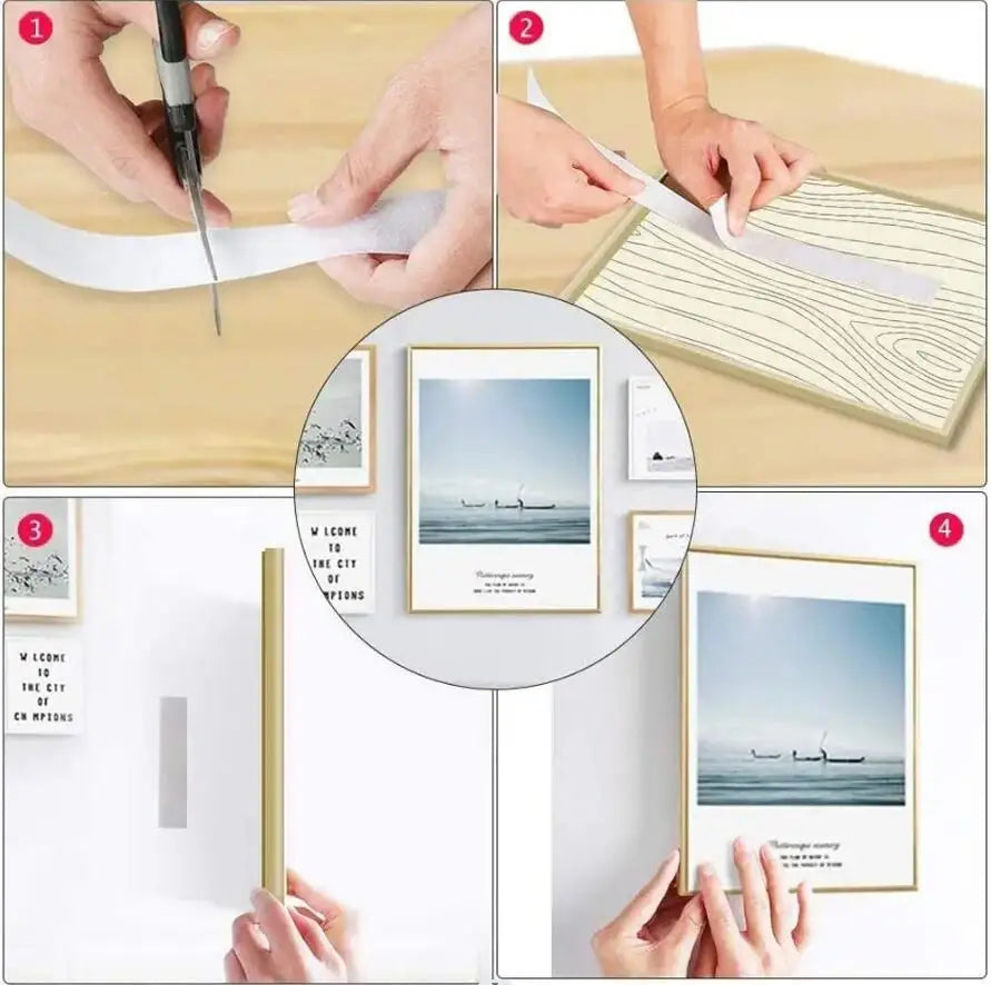 20/25/30/50mm Magic Sticker Tape Self Adhesive Extra Strong Double Sided Adhesive with Sticker Pad Fluffy Hook and Loop Fastener