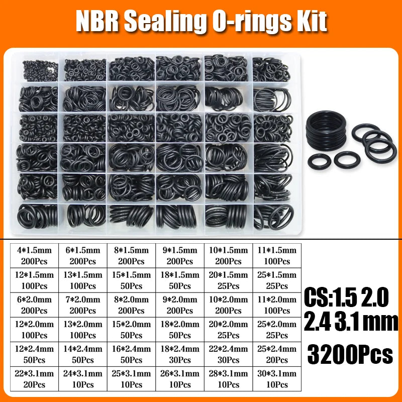 3230p O Ring Sealing Washer Nitrile Rubber NBR Oring High Temperature Oring Corrosion Oil Resist for Automotive Plumbing Gasket
