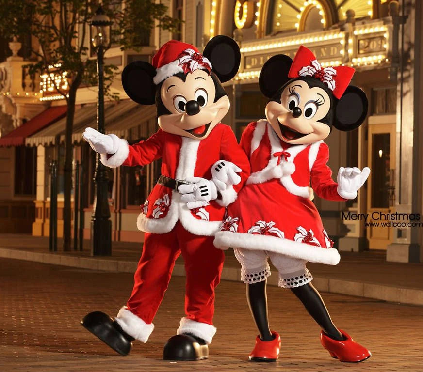 Hot Sale Mickey Minnie Mouse Cartoon Character Costume Anime Stitch Mascot Costume Christmas Party Props Advertising Fancy Dress