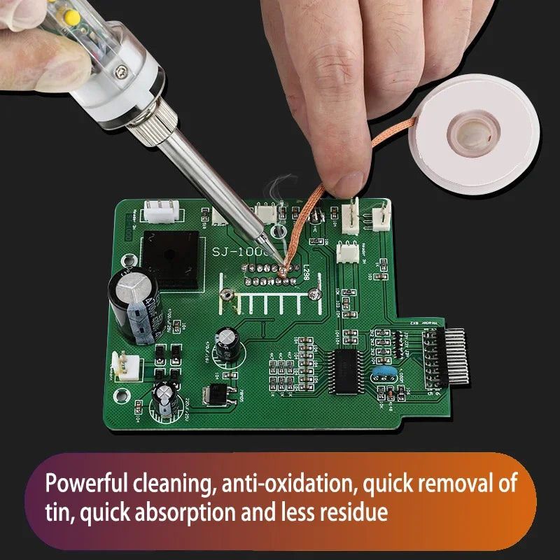 Solder Wire Desoldering Braid Welding Solder Remover Wick Wire Lead Cord Flux BGA Repair Tool