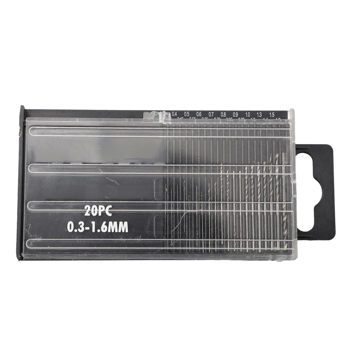 20Pcs 0.3mm-1.6mm Mini HSS Spiral Drill Bit Set With Box Drill Bits Set For Precision Crafts Jewellery Watch Repair