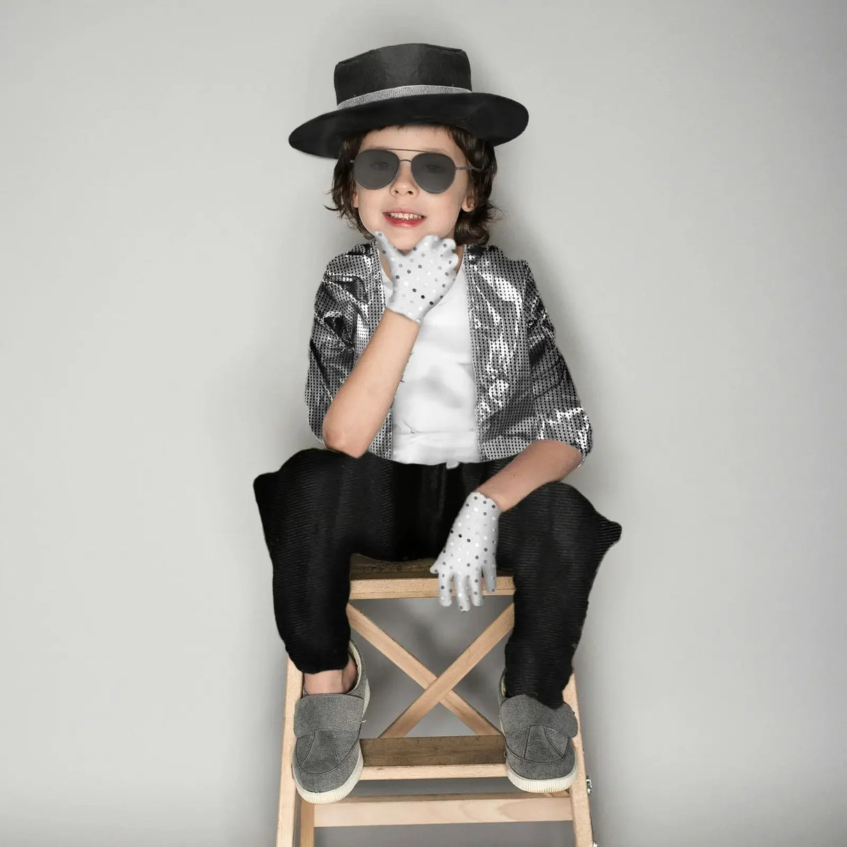 In the 1970s Michael Jackson Performed Costume Parties Halloween Children's Performance Costumes and Children's Day Costumes