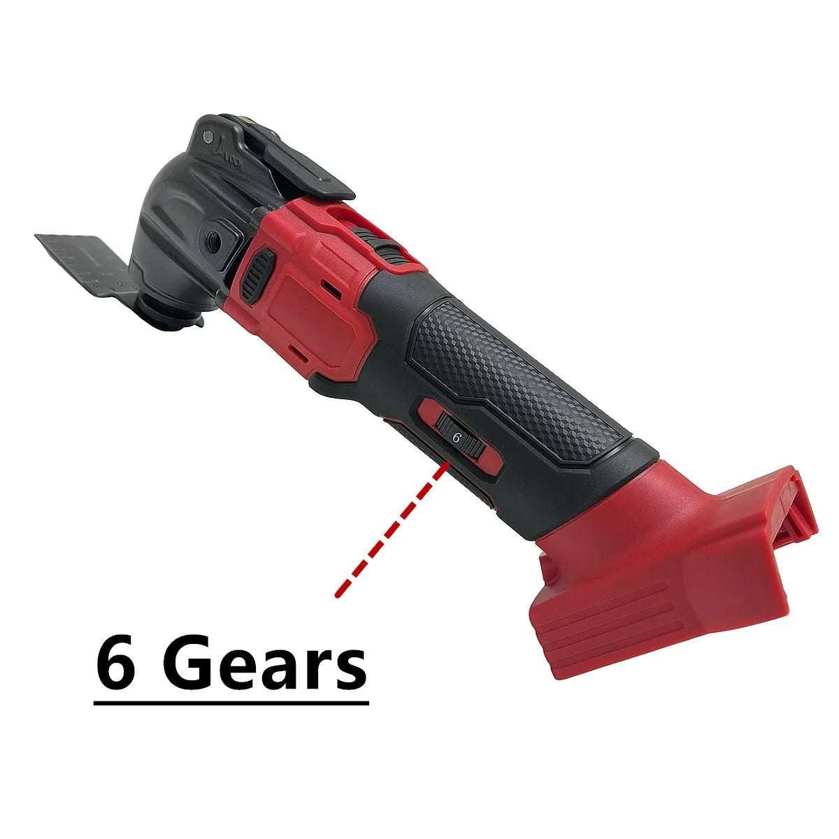 Brushless Oscillating Multi Function Tool 6 Gears Cordless Vibration Trimmer Cutting Saw Tools For Milwaukee 18V Battery