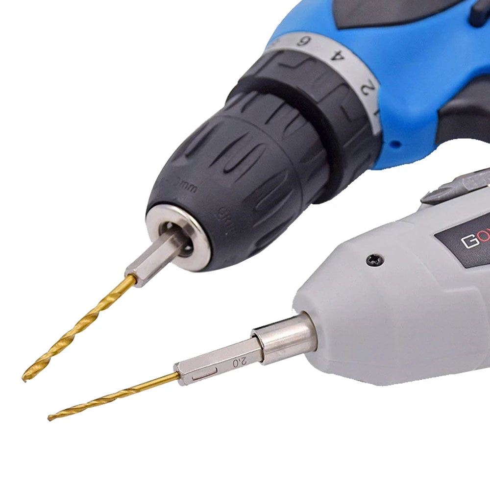 Hexagonal handle 13pc Titanium Twists drill 1.5-6.5mm electric drill screwdriver drilling reaming drill tool