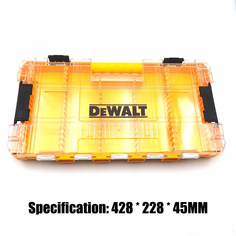 DEWALT Original TSTAK Yellow Tool Accessories Storage Box Drill Bit Support Containment Mini Tough Case