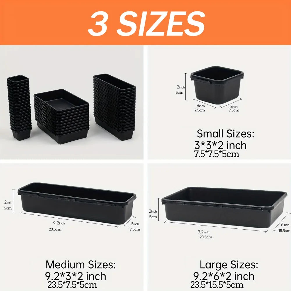 Tool Box Organizer Drawer Tray Dividers Set Workbench Cabinet Bins Tool Chest Organization Garage Hardware Tool Tray