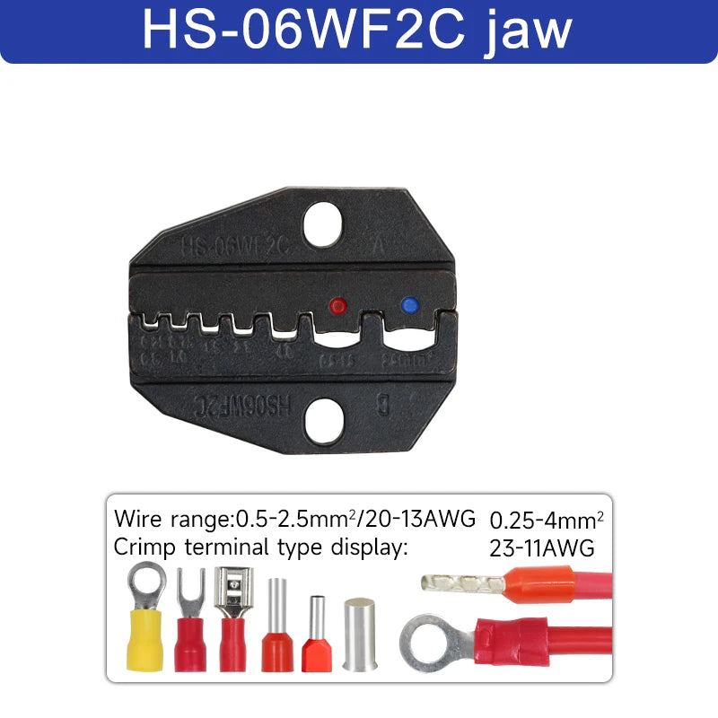 1pcs HS Crimping Pliers Jaw For 230mm/9inch Pliers Plug Spring And Crimping Cap terminals HS-03BC/40J High Hardness Jaw Tool