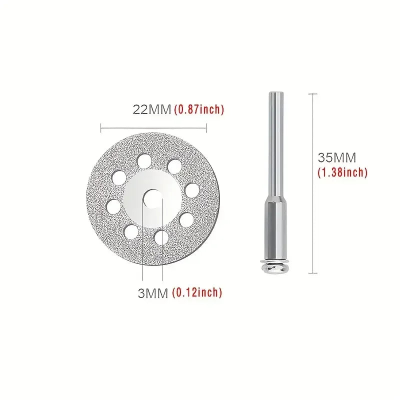 12Pcs/set 22mm Hss Cutting Disc Circular Saw Blade Metal Cut Off Abrasive Tools For Dremel Rotary Tool cutting blade