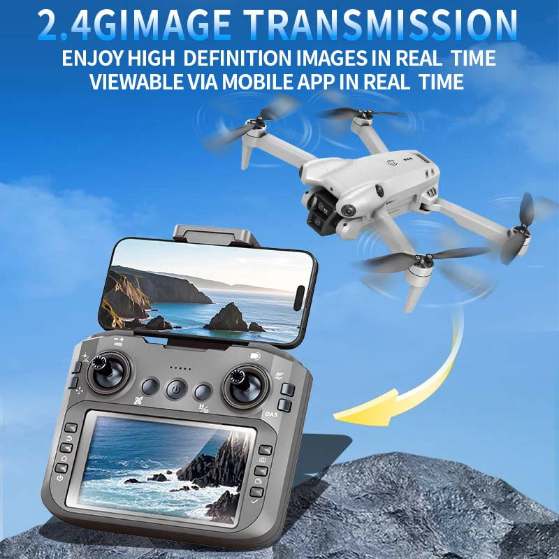 Brushless Intelligent Positioning Drone Remote Control With Screen Quadcopter Aerial Photography Remote Control Aircraft