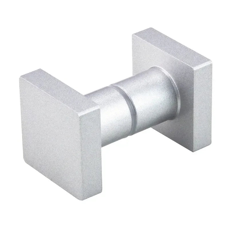 Black Shower Room Glass Door Handle Back-to-Back Frameless Push Sliding Door Solid Bathroom Shower Door Handle