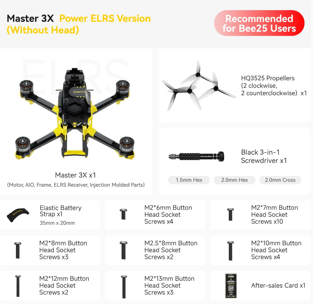 SpeedyBee Master 3X Modular O3/O4 Pro HD Digital VTX FPV Drone