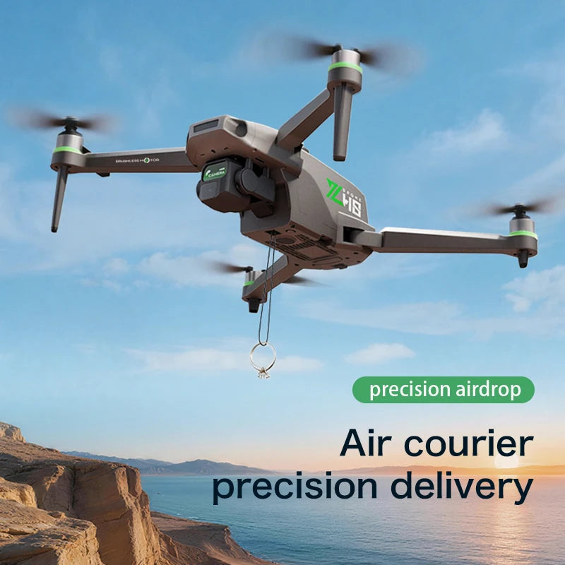 2026New Drone 4K Camera with Screen Live View Brushless Motor Stabilized Airdrop Quadcopter for Beach Photography Party Surprise