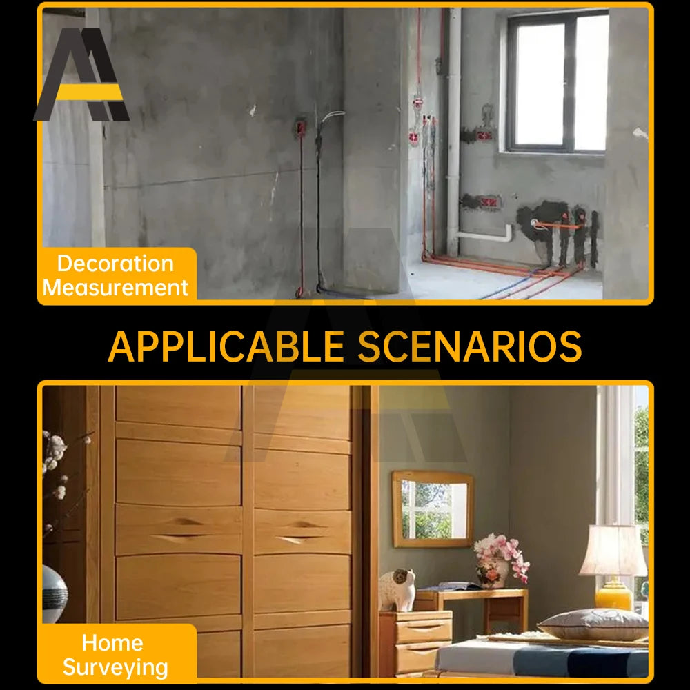 3/5M Black Steel Material Measuring Tape Multifunctional Household Measuring Tools Wear-resistant Measure Thickened Tape Measure