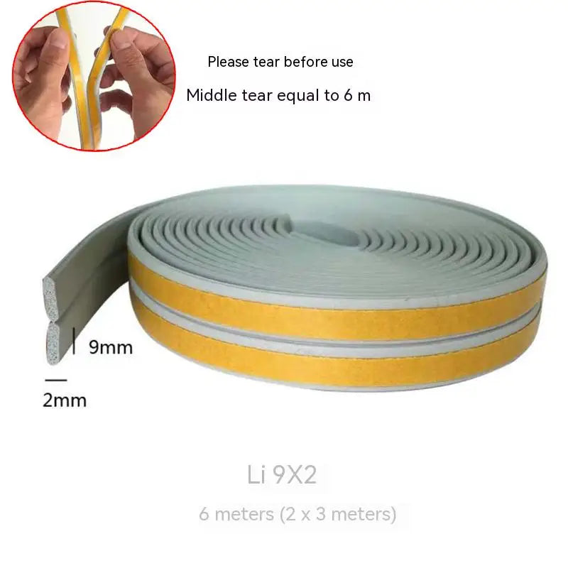 Door and window sealing strip, window windproof, warm insulation, aluminum alloy anti-theft door, door seam, door bottom soundpr