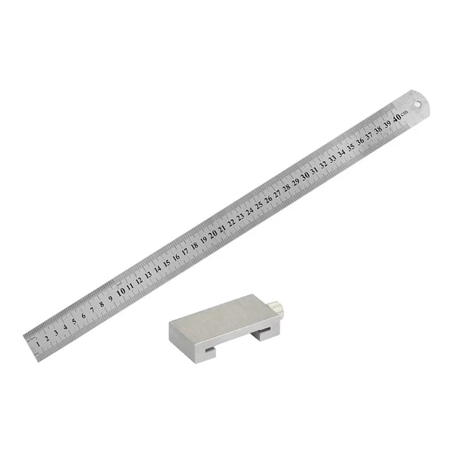 Metal Carpenter Swenson Carpentry Square Woodworking Tools Carpentry Steel Ruler Positioning Limit Block Measuring Marking Gauge