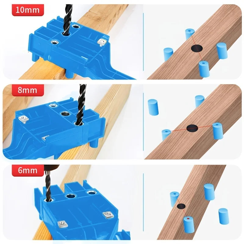 Drill Bits Drilling Locator Straight Hole Locator Carpenter Corner Clamp Woodworking Tool Handheld Drill Guide Hole Saw Tools