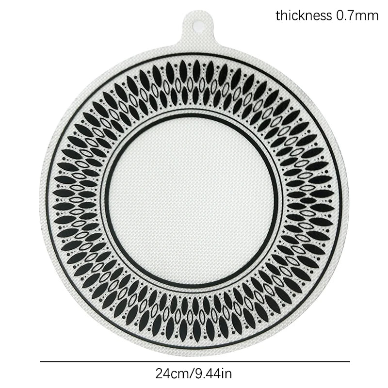 {Summer2} 22/24cm Heat-resistant Silicone Induction Protect Mat Cooktop Anti-Scratch Pad For Induction Stove Air Fryer Liners