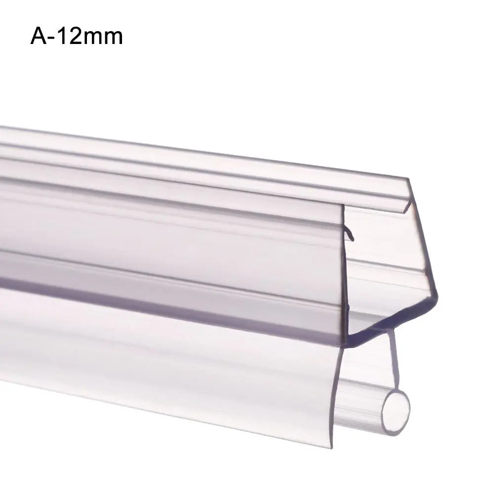 4 to 12mm Transparent PVC Seal Gap Window Door Weatherstrip Bath Shower Screen Door Seal Strip
