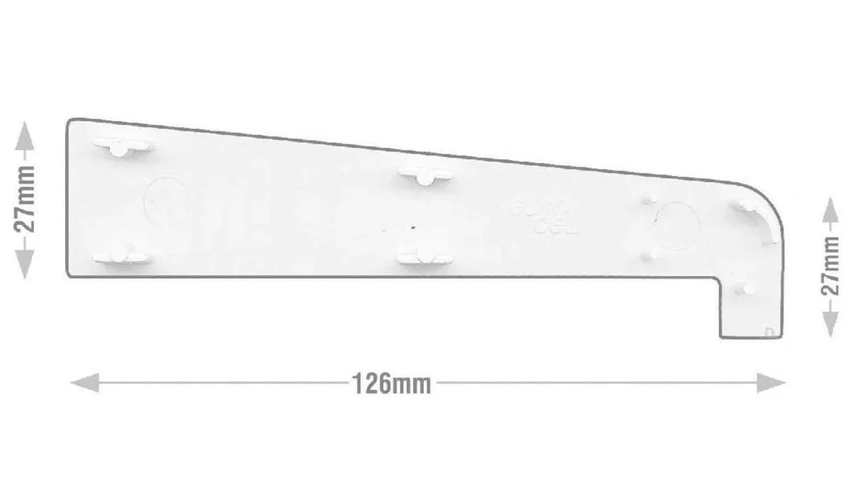 Eurocell UPVC Window and Door Cill End Caps - Suitable for White, Anthracite Grey, Rosewood and Golden Oak