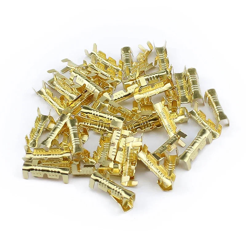 100pcs 453 U-shaped Terminal Wire Quick Connector Terminal Small Tooth Fascia Terminal 0.5-1.5mm2