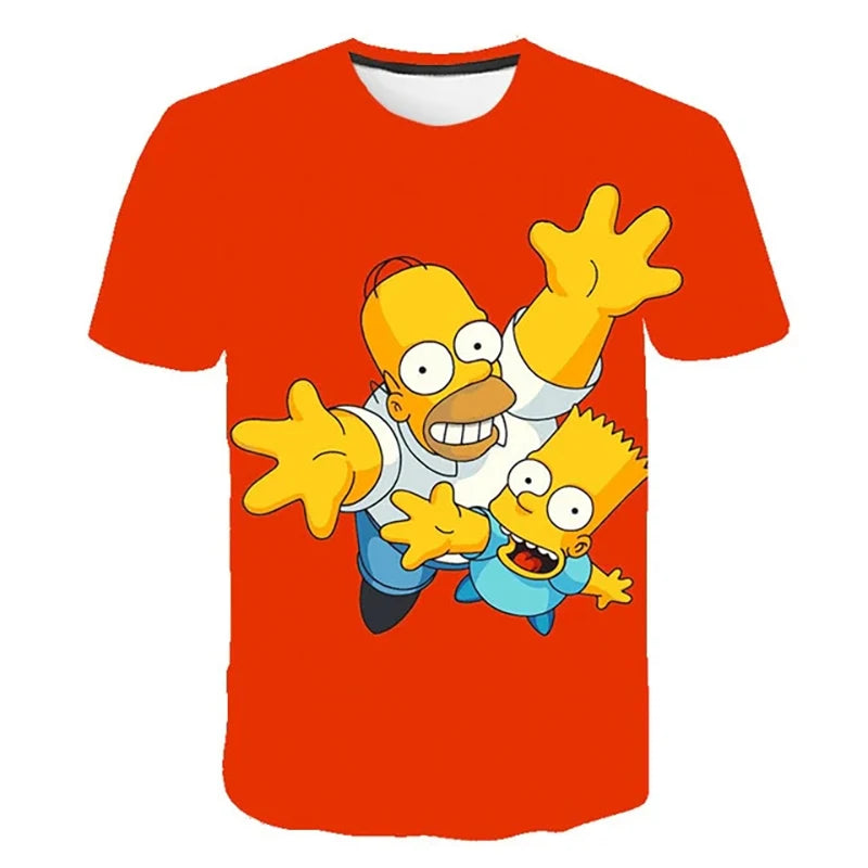 The Simpsons Homer 3d Print T-Shirt Bart Simpson House Clothing Homer Simpsons Costume Men/women Family t-Shirt