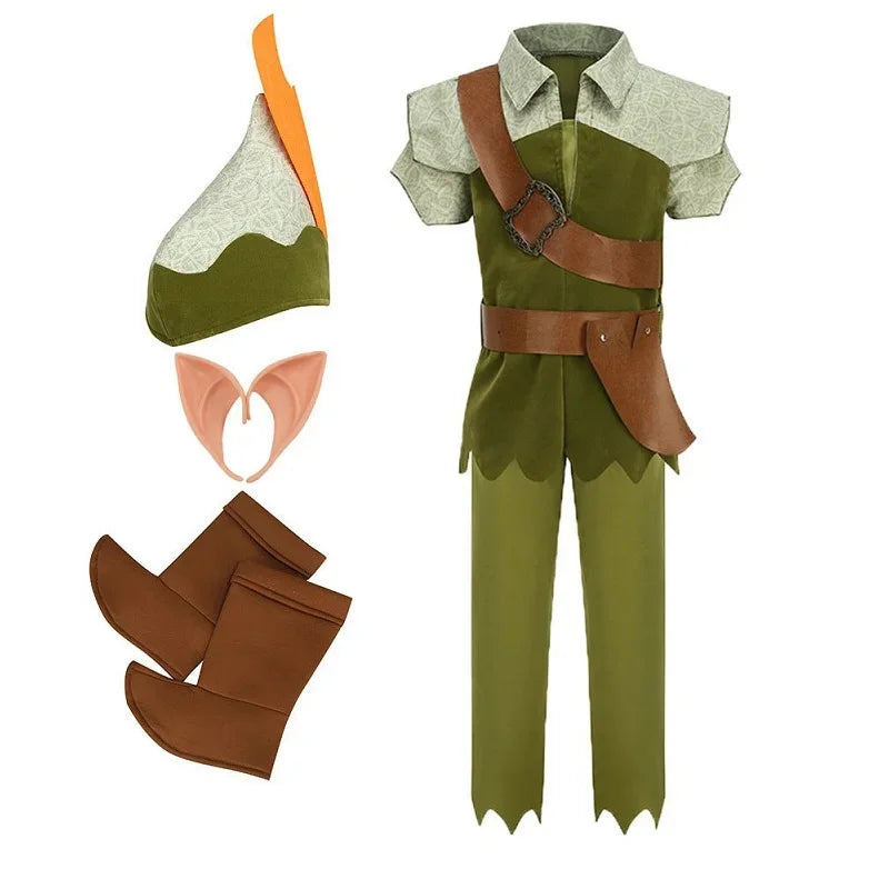 Girls Fairy Tinker Bell Costume Halloween Carnival Elves Party Peter Pan Cosplay Costume for Kids Green Tinkerbell Fancy Dresses