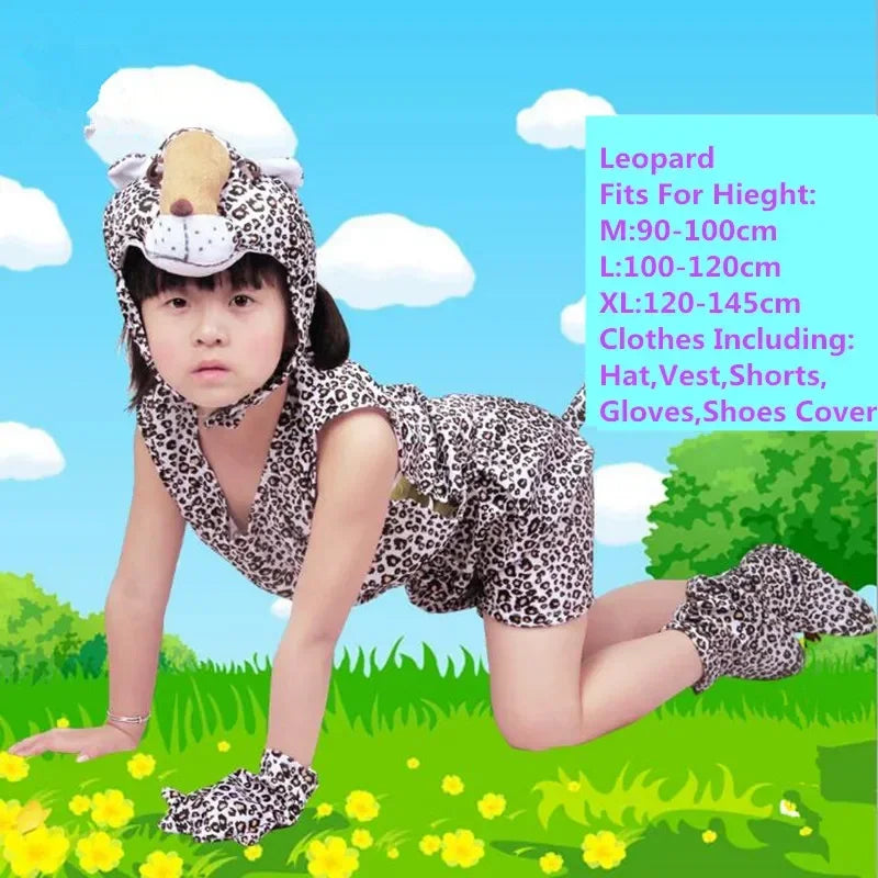 Cute Multiple Animal Costume Children Kids Boys Girls Summer Short Cosplay Costumes Carnival Party Dress Halloween