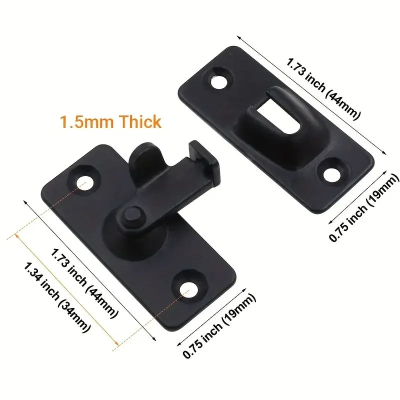 Durable 304 Stainless Steel Door Lock Latch - High-Security Home Protection - Rust-Resistant, Easy Install - For Long-Lasting