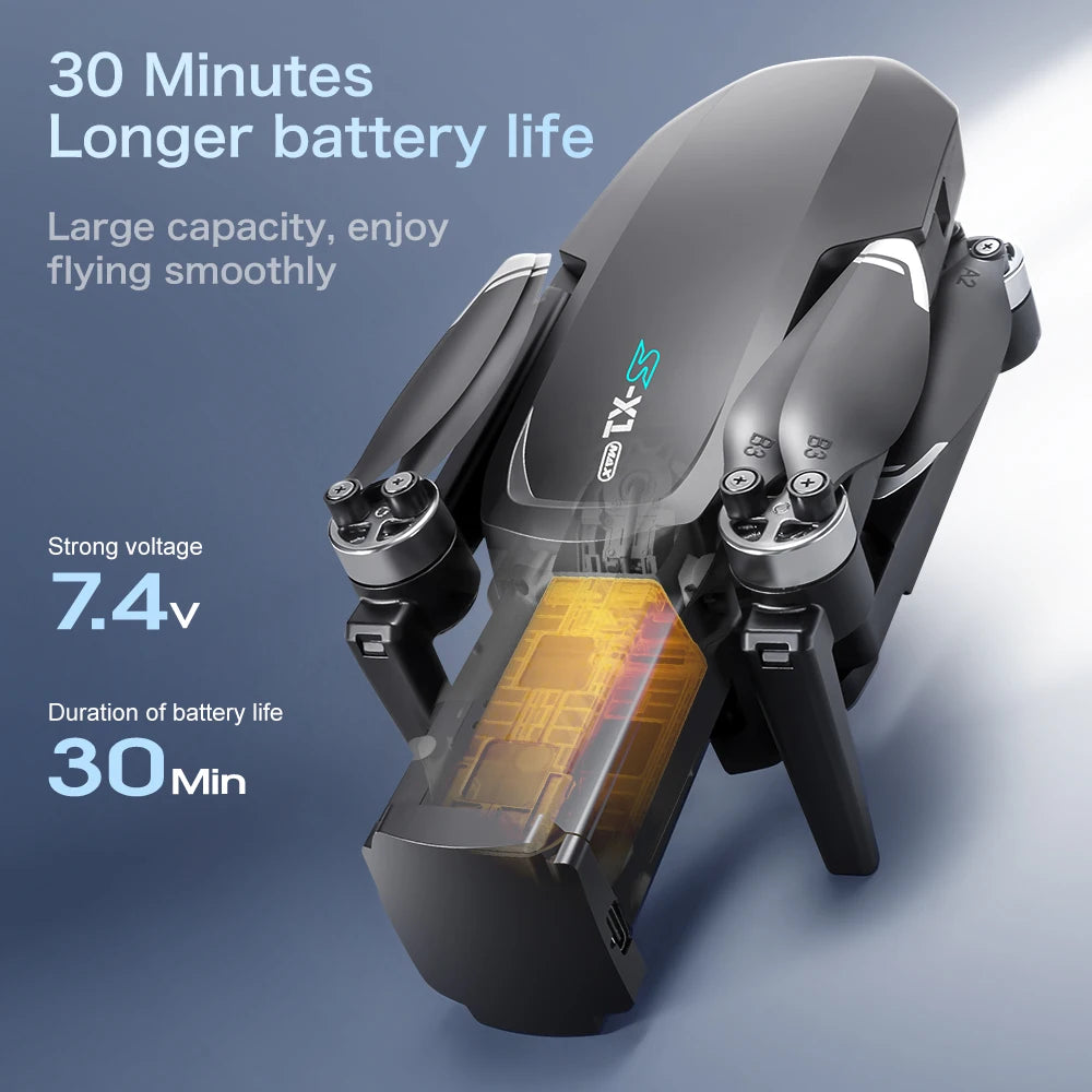 Lenovo S-X1 GPS Drone 8K HD professional camera Three-axis gimbal WIFI Obstacle Avoidance Quadcopter Brushless Toy Gift