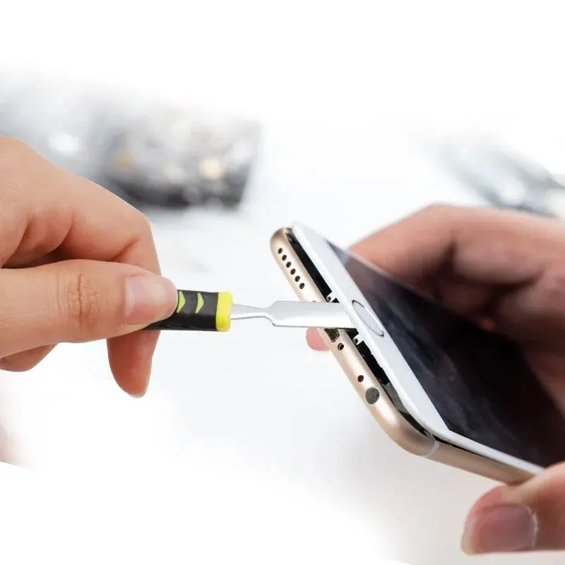 Hardened Claw Nail Double Headed Pry Bar 6-in-1 Disassembly Battery Screen Frame Flat Pry Bar Injection Molding Repair Tool