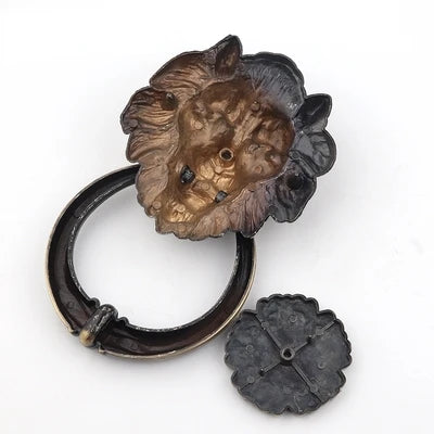 1pcs12cm Large Antique Lion Doorknocker Door Knocker Lionhead Doorknockers Lions Home Decor wooden door knocker