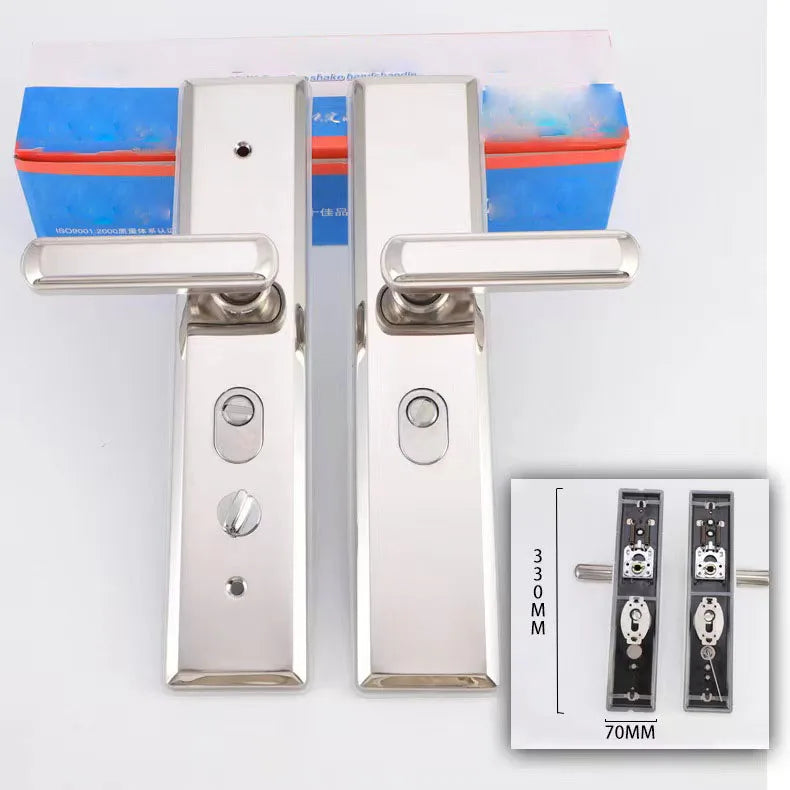 Multi Function Stainless Steel Anti-theft Entrance Gate Lock plate Anti-explosion Security Thicken Widen lock Handle Plate