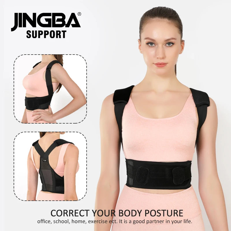 Fully Adjustable Straightener Upper Spine Support Men Women BackBack Brace Posture Corrector