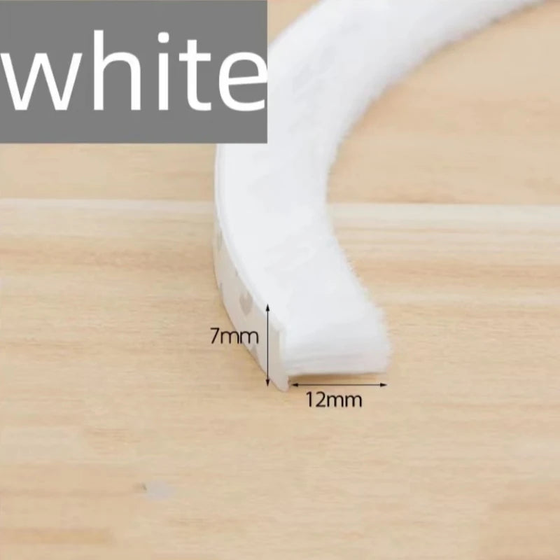 5/10/20M Self-adhesive Wool Sealing Strip, Aluminum Alloy Door And Window Insulation, Sound Insulation, And Collision Prevention