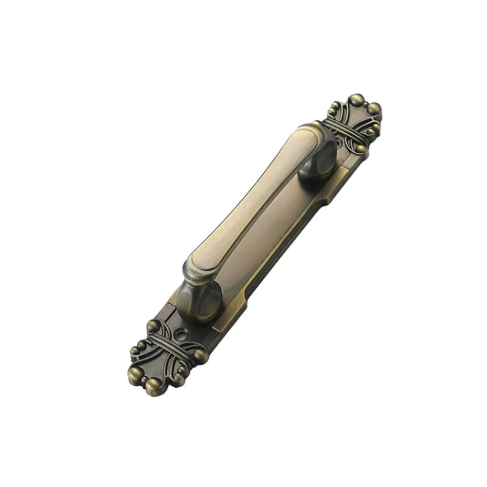 Door Handle European Antique Exposed Wooden Sliding Push-pull Door Handle For Furniture Cabinets Drawers Wardrobes Hardware